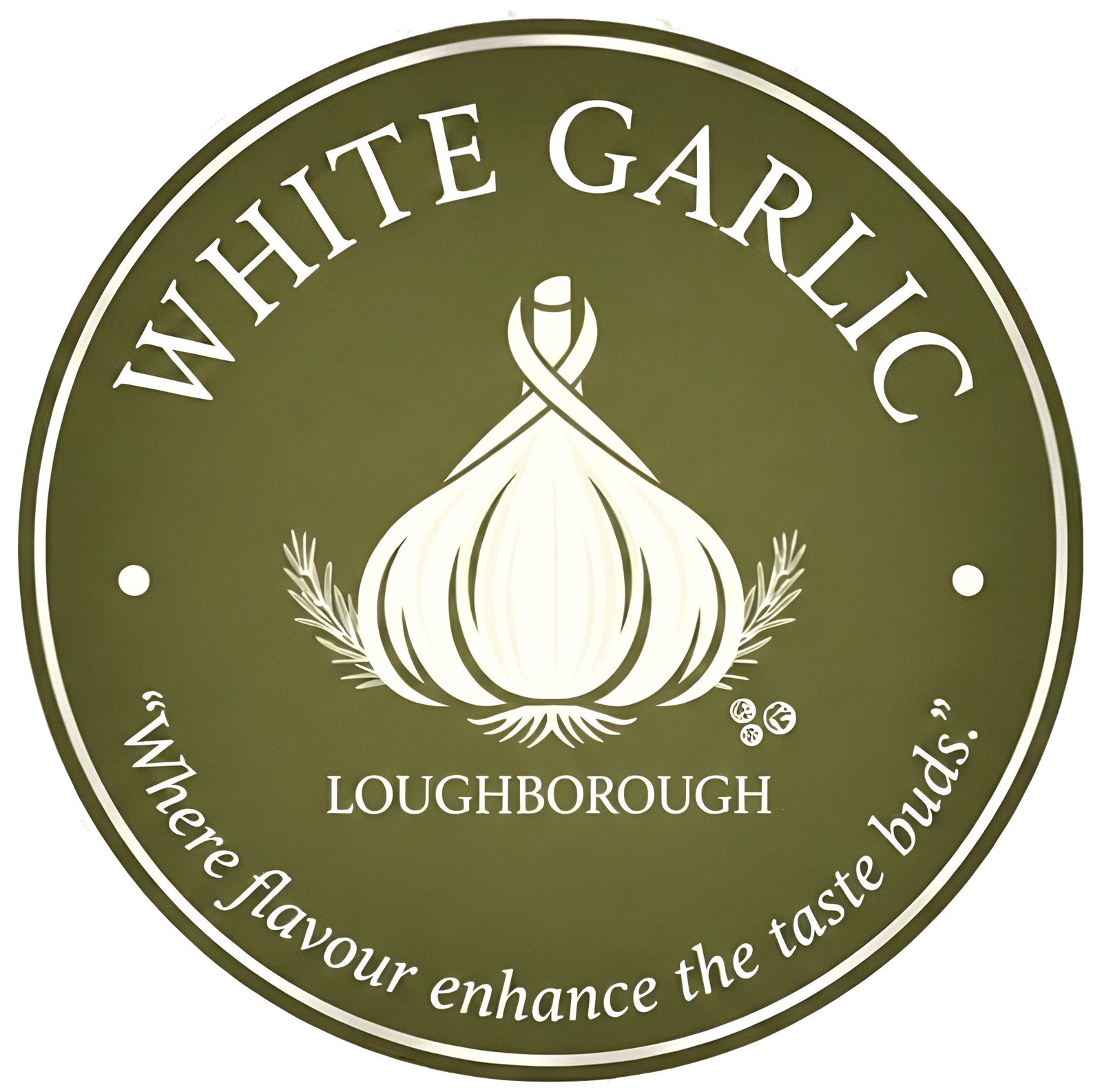White Garlic Resto-Cafe Logo